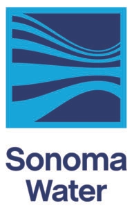 Sonoma Water logo of wavy blue lines