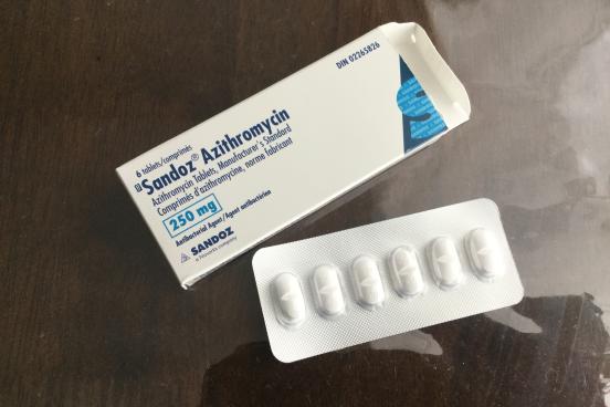 Antibiotic box and caplets