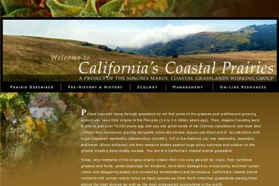 Coastal Prairie Website Homepage