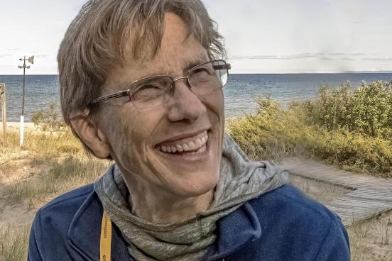 Claudia Luke smiling outdoors