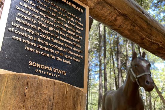Dedication Plaque at Galbreath Preserve