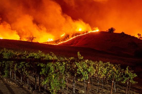 fire over ridge