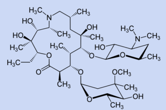 chemical structure of azithromycin