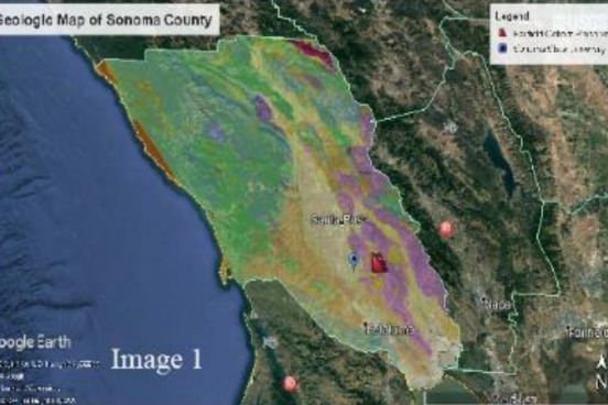 Geologic map of Sonoma County