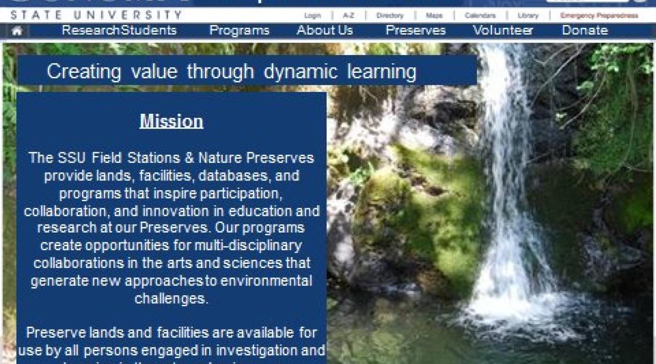SSU Field Station Mission Statement