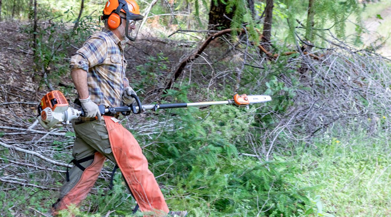 Andy Balestracci working on Galbreath Preserve