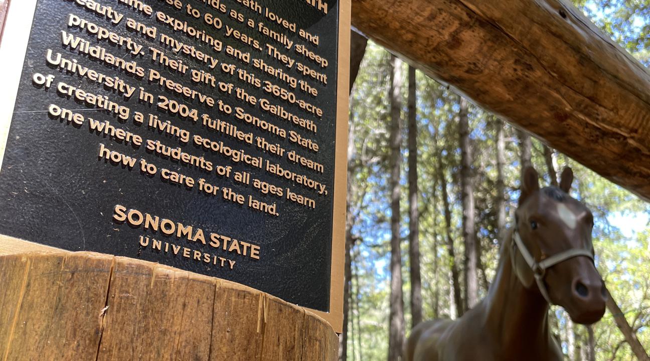 Dedication Plaque at Galbreath Preserve