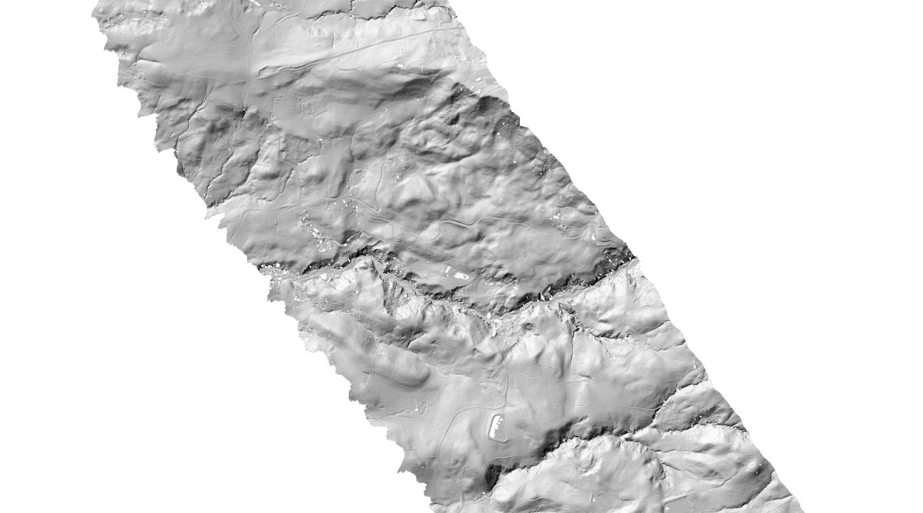 Bare earth Lidar projection