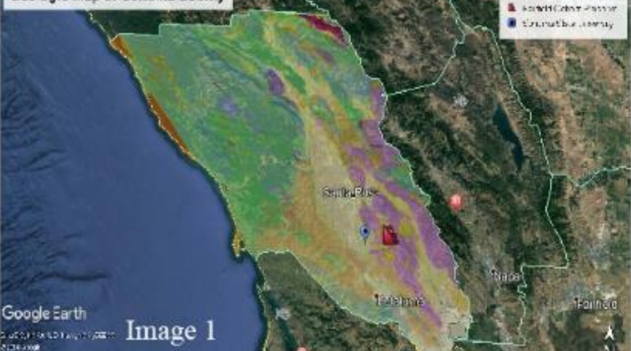 Geologic map of Sonoma County