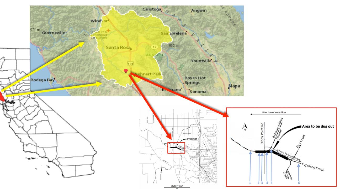 location of the ludwigian study site