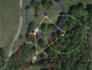 flight path of a UAV on a map