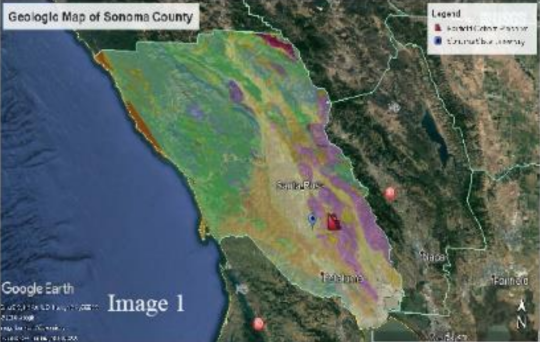 Geologic map of Sonoma County