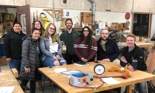 Students in a workshop
