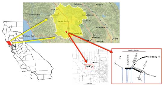 location of the ludwigian study site