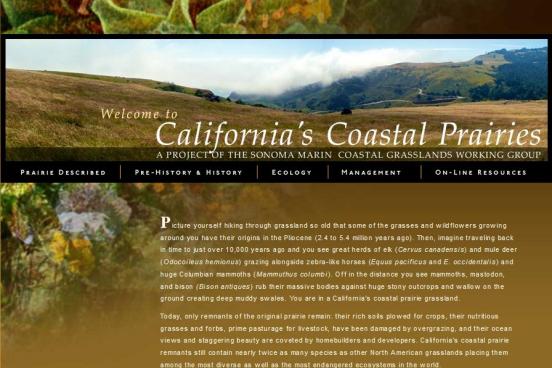 Coastal Prairie Website Homepage