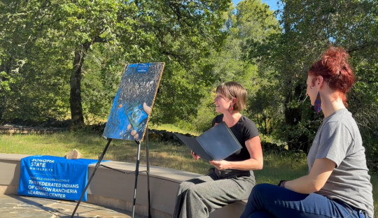 Reading of Pollinator Week Proclamation by Rohnert Park Mayor at Fairfield Osborn Preserve