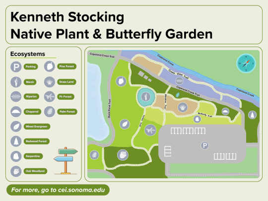 Map of Native Plant & Butterfly Garden