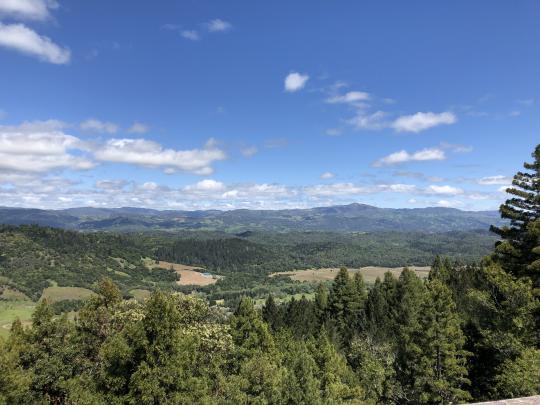 View of the California Coast Range